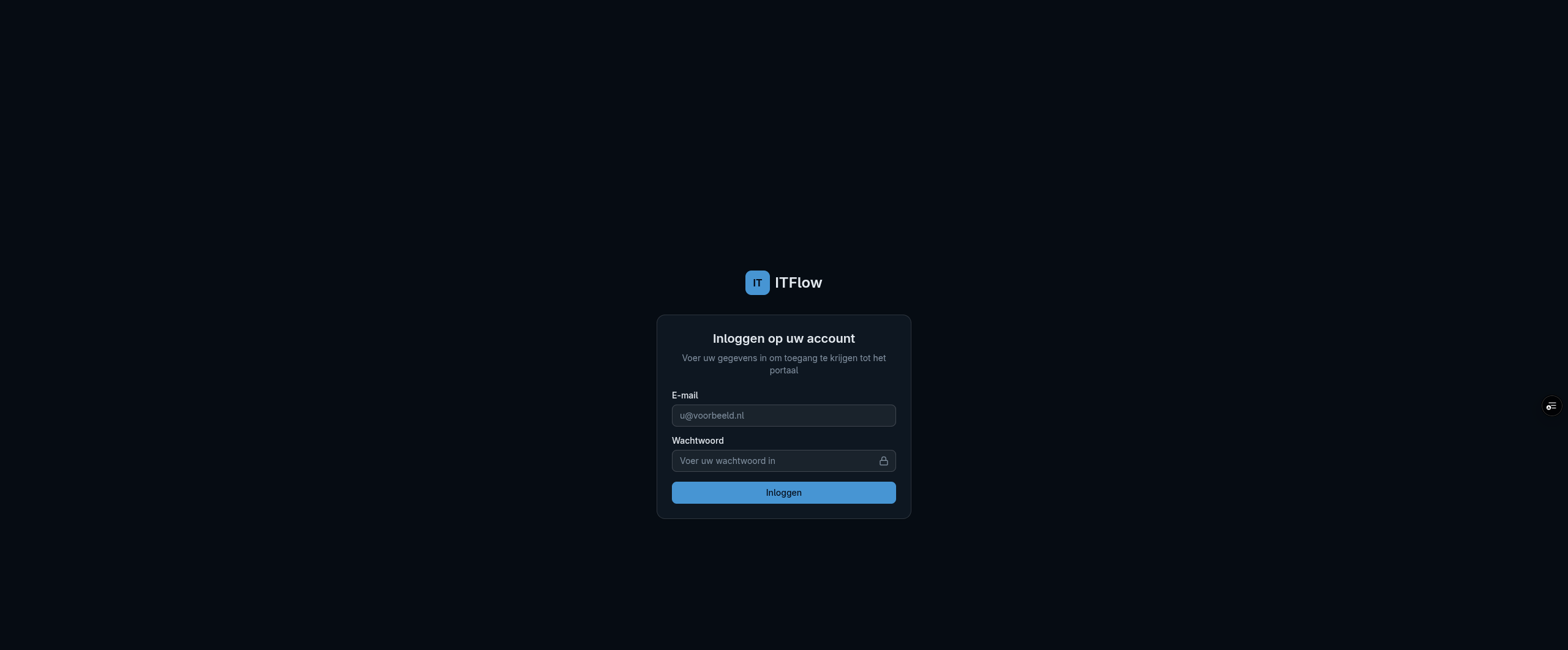 ITflow — Maatwerk software screenshot 2 (mockdata)