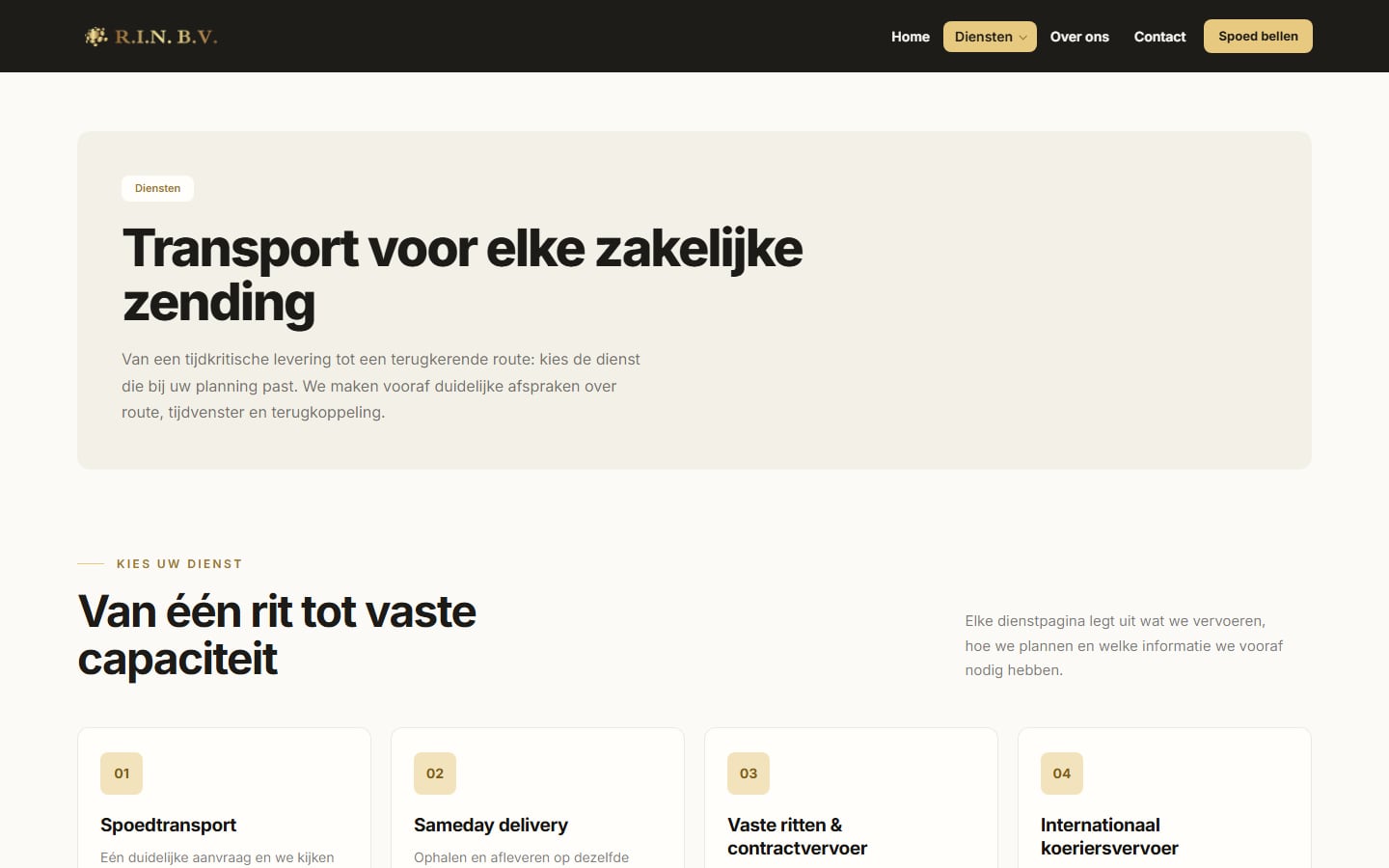 R.I.N. B.V. — Transport & logistiek screenshot 2